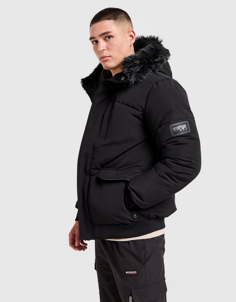 Kurtka męska MCKENZIE KURTKA ZIMOWA EXPOSURE PARKA BLK-BLK