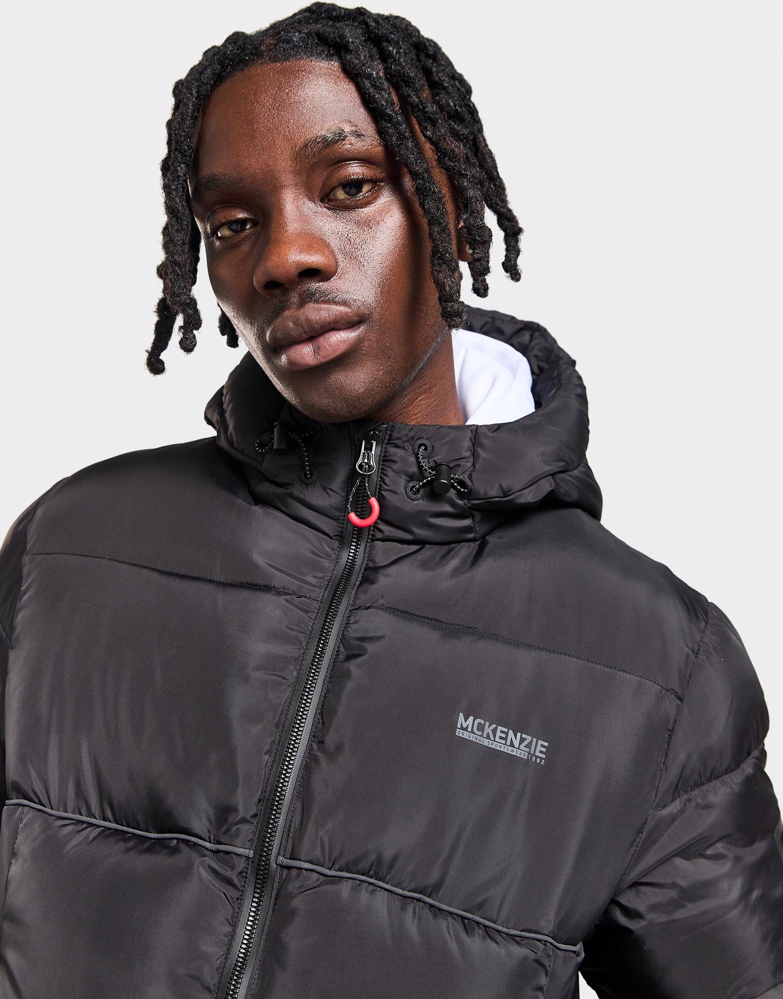 Férfi kabát MCKENZIE KABÁT TÉLI KNOX BUBL JKT BLK-BLK MCKTM16453007 Fekete