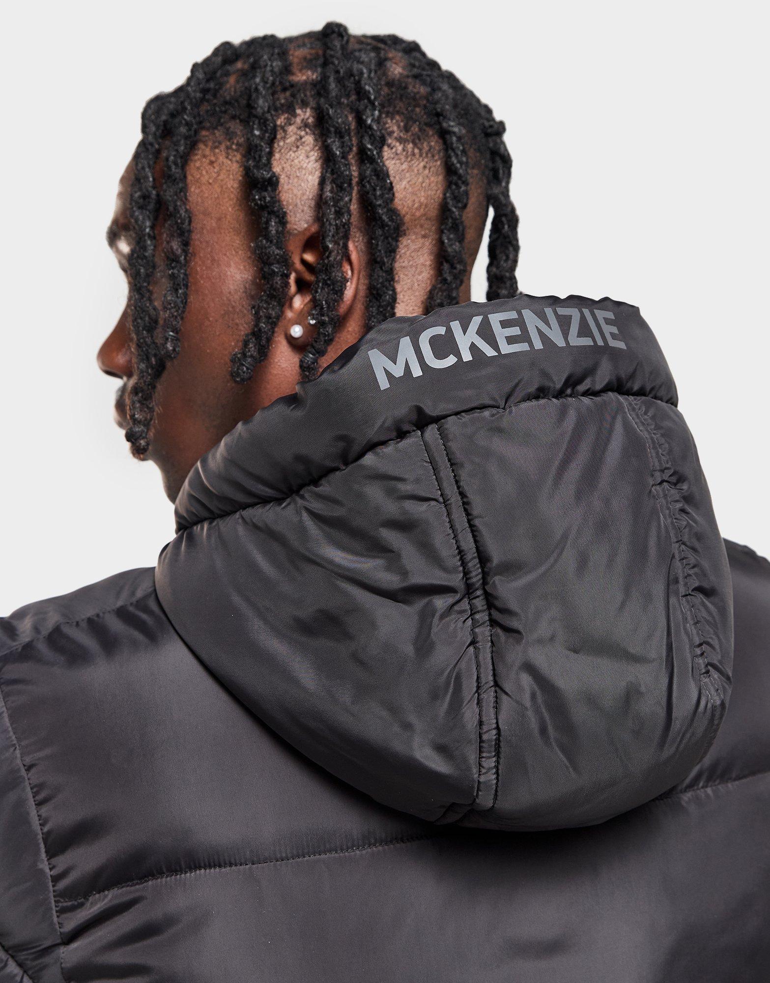 Férfi kabát MCKENZIE KABÁT TÉLI KNOX BUBL JKT BLK-BLK MCKTM16453007 Fekete