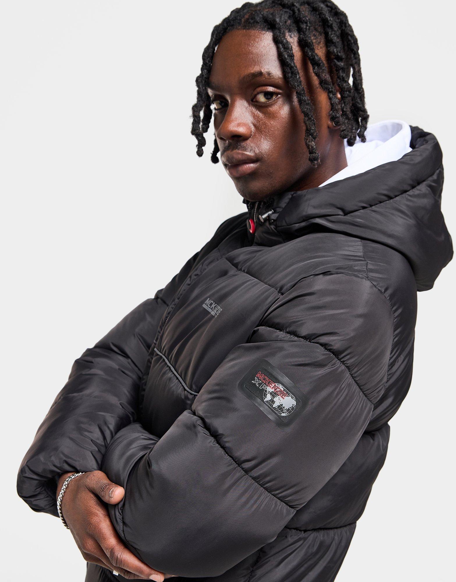 Férfi kabát MCKENZIE KABÁT TÉLI KNOX BUBL JKT BLK-BLK MCKTM16453007 Fekete