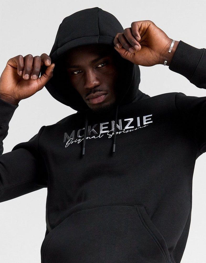 Чоловічі кофти MCKENZIE КОФТА З КАПЮШОНОМ HARE OH HD BLK-BLK MCKTM16448007 Чорний