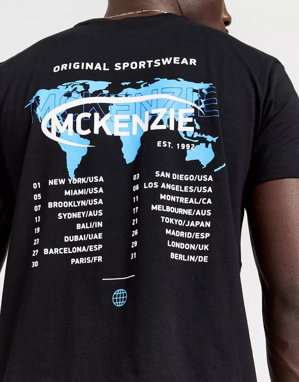 MCKENZIE ФУТБОЛКА TOUR TEE BLK-BLK, фото 1 з 5