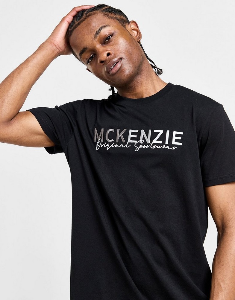 Koszulka, t-shirt męski MCKENZIE T-SHIRT HARE TEE BLK-BLK