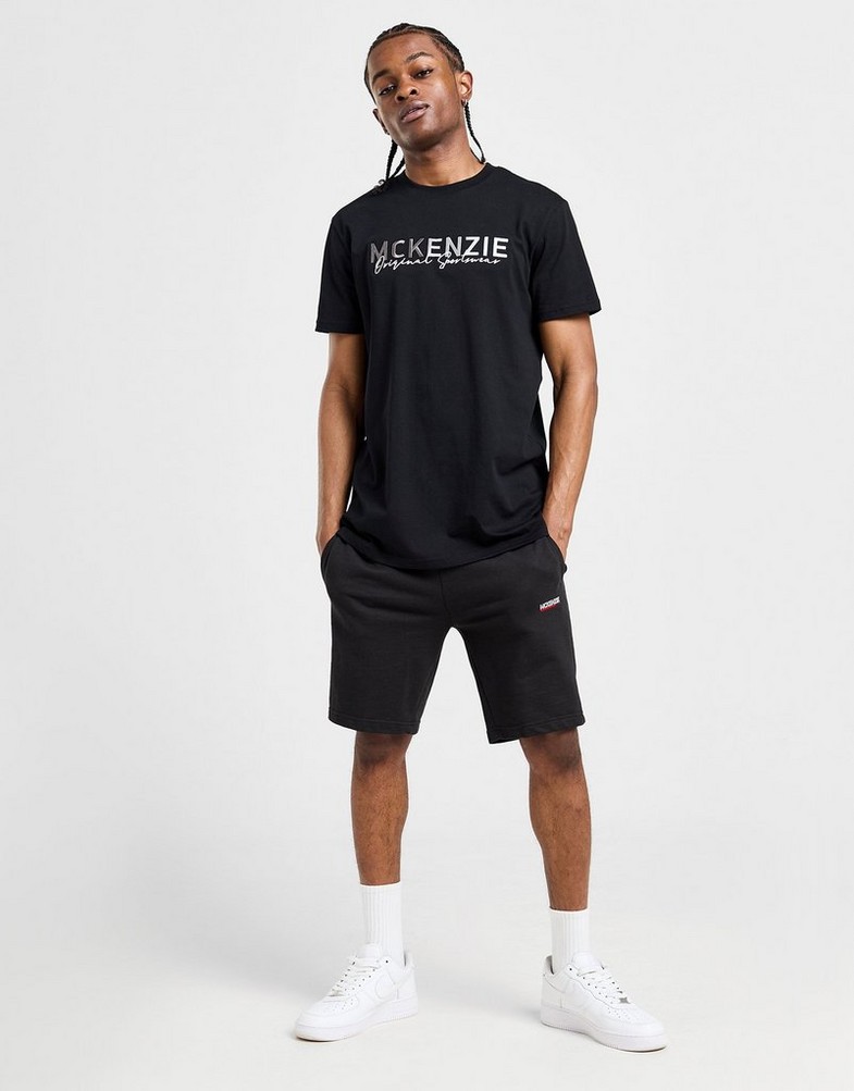 Чоловічі футболки MCKENZIE ФУТБОЛКА HARE TEE BLK-BLK MCKTM15557007 Чорний