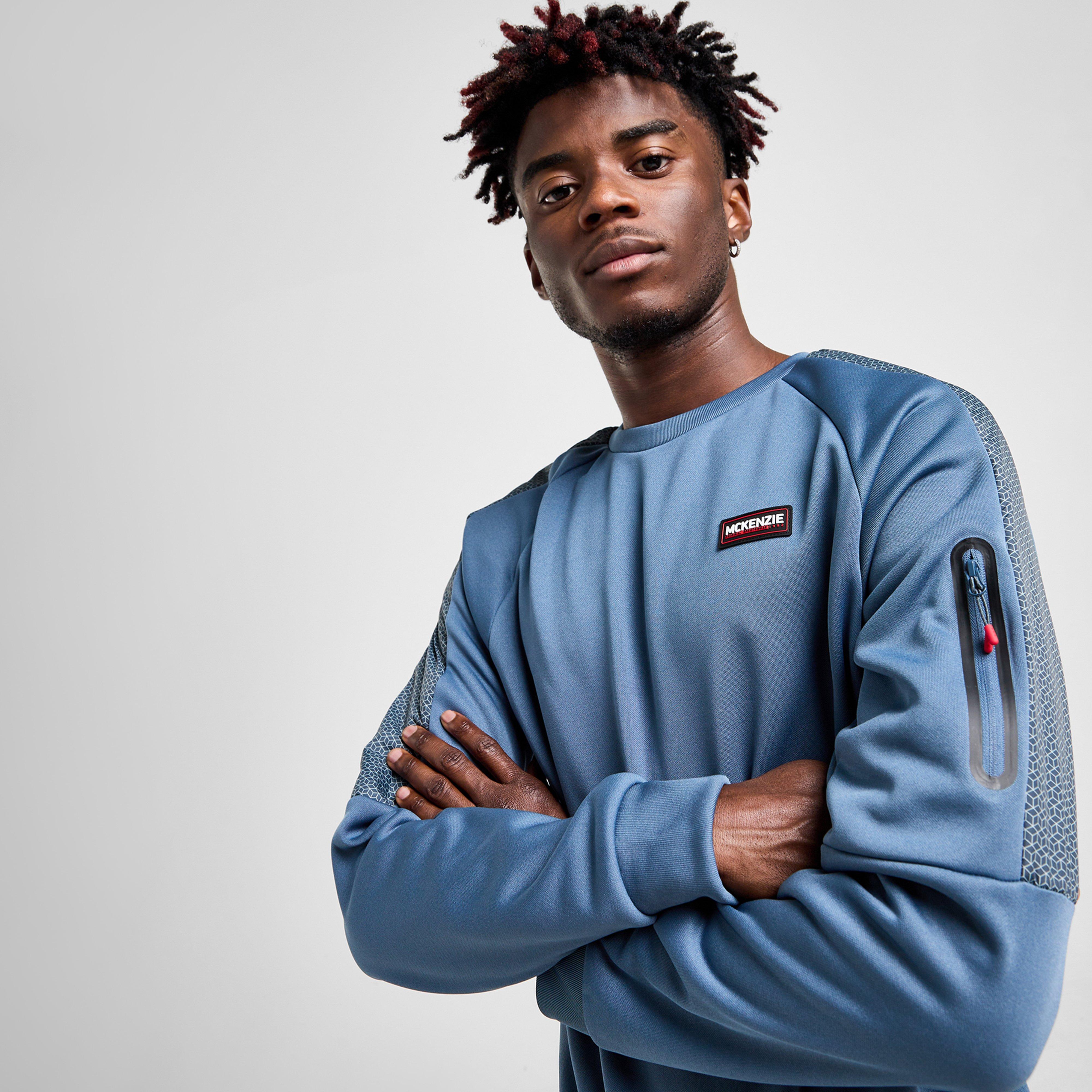 Bluza męska MCKENZIE BLUZA CHAOS PLY FLC CRW BLU-BSA