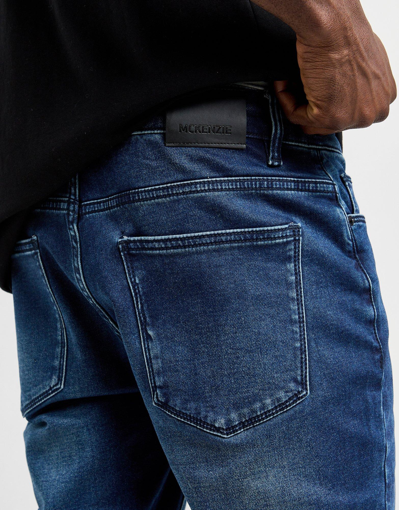 Blugi pentru bărbați MCKENZIE PANTALONI  CORE SLM JN MDEN-MWD MCKTM16489744 Albastru