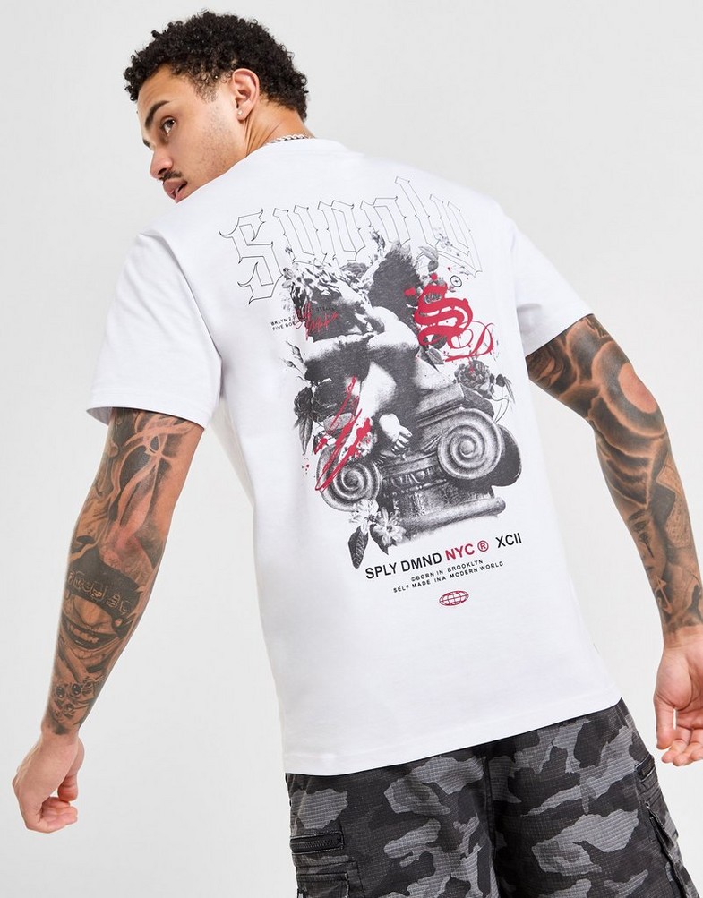 Koszulka, t-shirt męski SUPPLY&DEMAND T-SHIRT FELLER TEE WHT