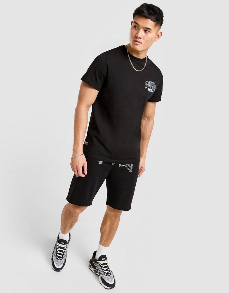 Férfi póló SUPPLY&DEMAND PÓLÓ FELLER TEE BLK