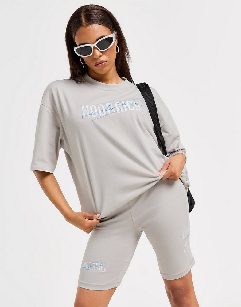 Дамска тениска HOODRICH ТЕНИСКА FUSION BF T GRY/BLU HW02240303 Сив