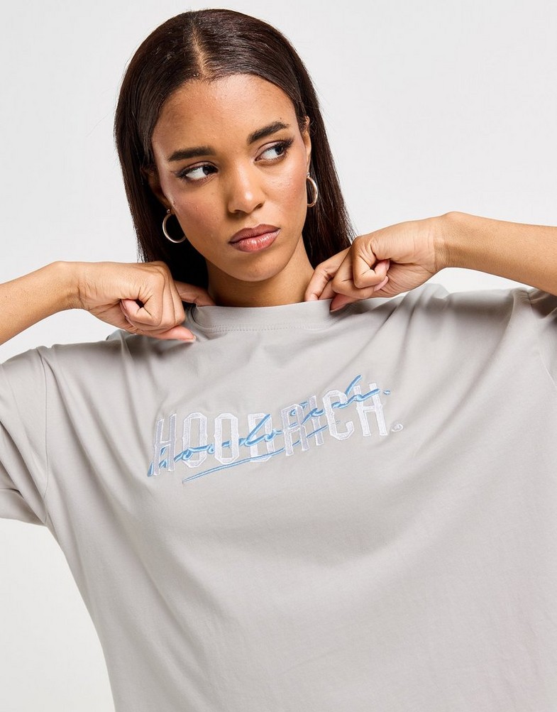Дамска тениска HOODRICH ТЕНИСКА FUSION BF T GRY/BLU HW02240303 Сив