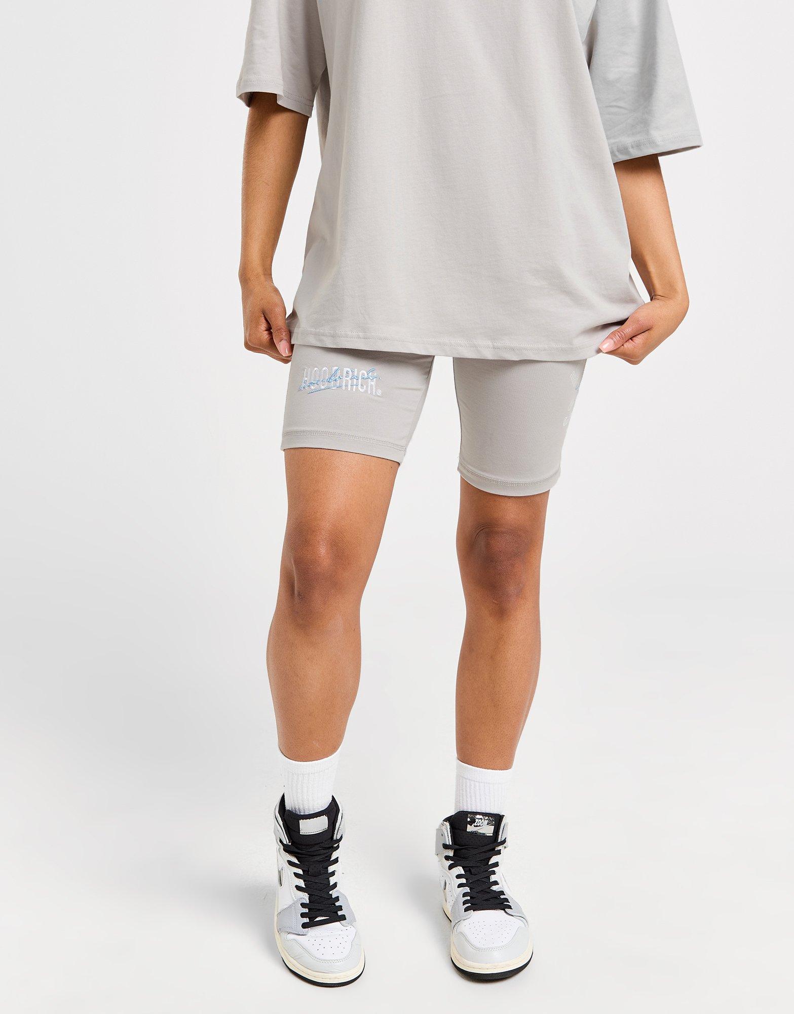 Krótkie spodenki, szorty damskie HOODRICH SZORTY FUSION CYCLE SHT GRY/BLU HW02240304 Szary