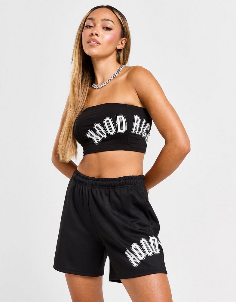 Női top HOODRICH TOP DEGREE BANDEAU BLK