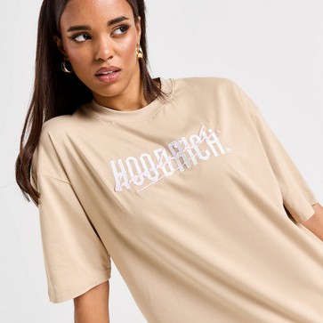 Dámske tričko HOODRICH TRIČKO FUSION BF T BEIGE/PNK