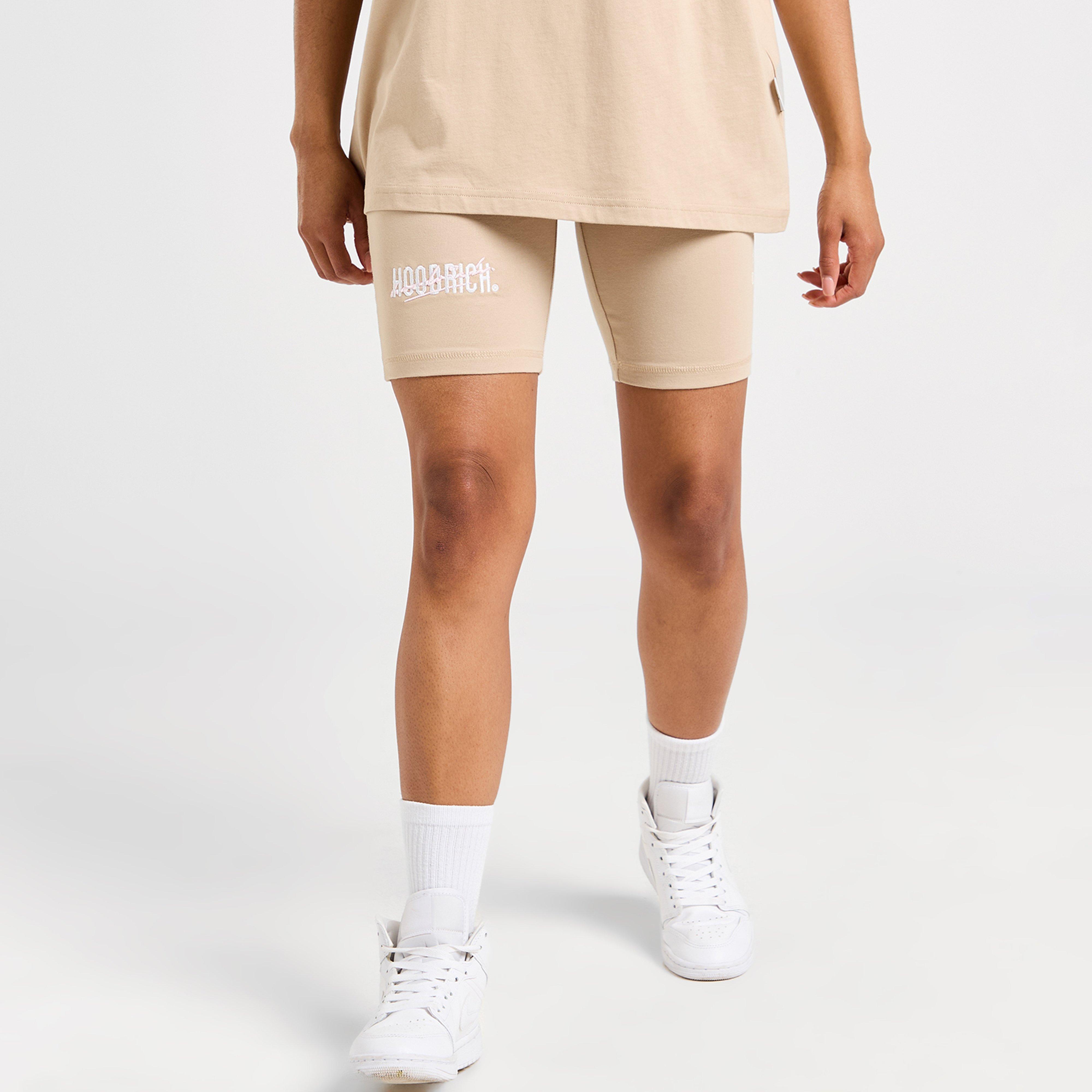 Női rövidnadrág HOODRICH RÖVIDNADRÁG FUSION CYCLE SHT BEIGE/PNK