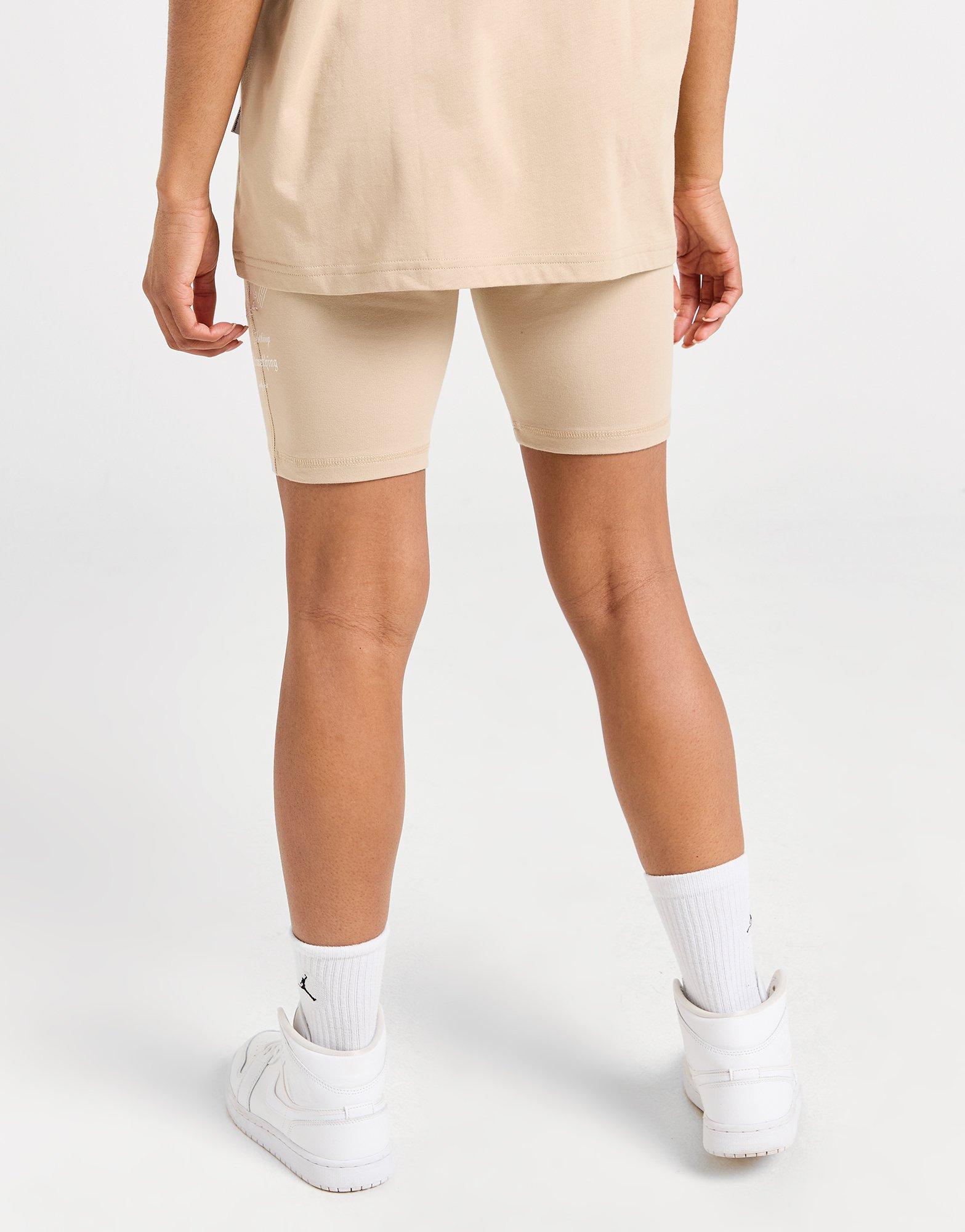 Krótkie spodenki, szorty damskie HOODRICH SZORTY FUSION CYCLE SHT BEIGE/PNK HW02240306 Beżowy