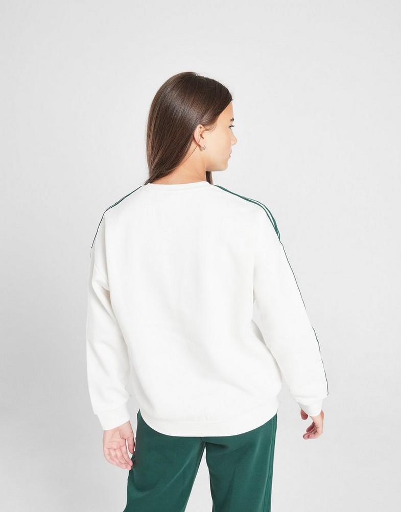 Detská mikina ADIDAS MIKINA (G)LOGO CREW OFF WHT G JE0513 Bílá
