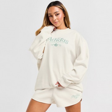 Bluză pentru femei ADIDAS BLUZĂ SPORT CLUB CREW WHT/GRN
