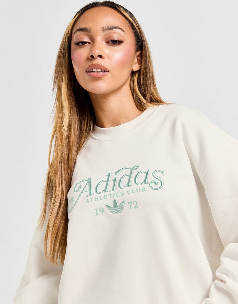 Bluza damska ADIDAS BLUZA SPORT CLUB CREW WHT/GRN