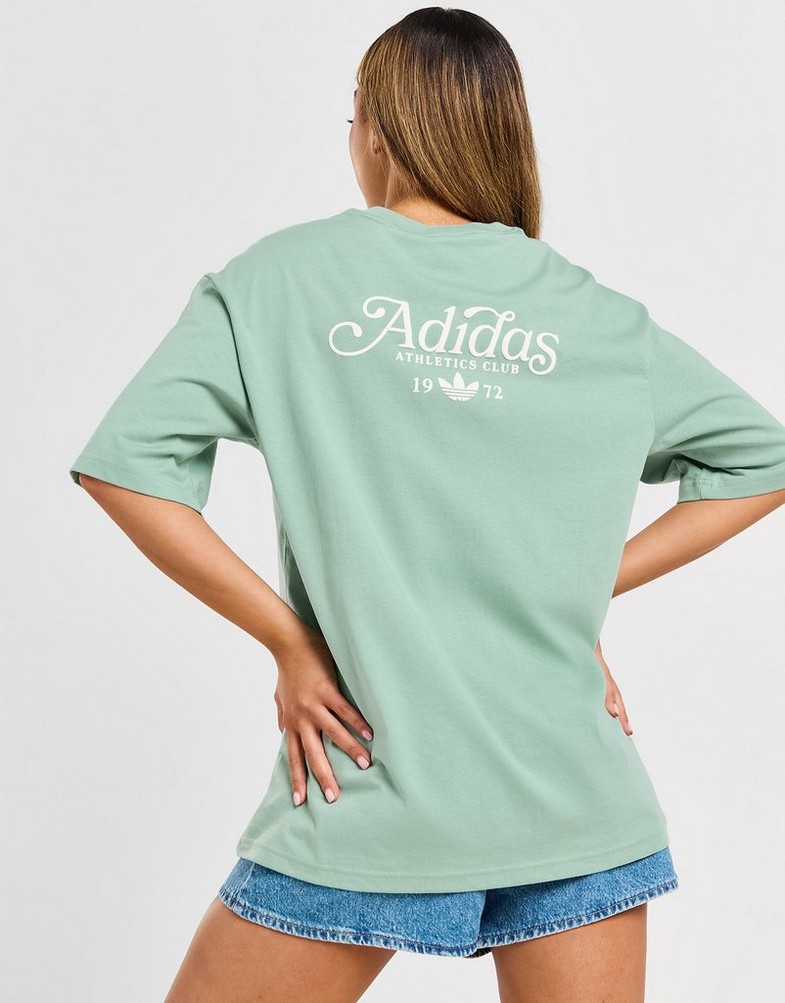 Koszulka, t-shirt damski ADIDAS T-SHIRT SPORT CLUB T GRN/WH JH1255 Zielony