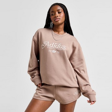 Bluză pentru femei ADIDAS BLUZĂ SPORT CLUB CREW BRN/WH