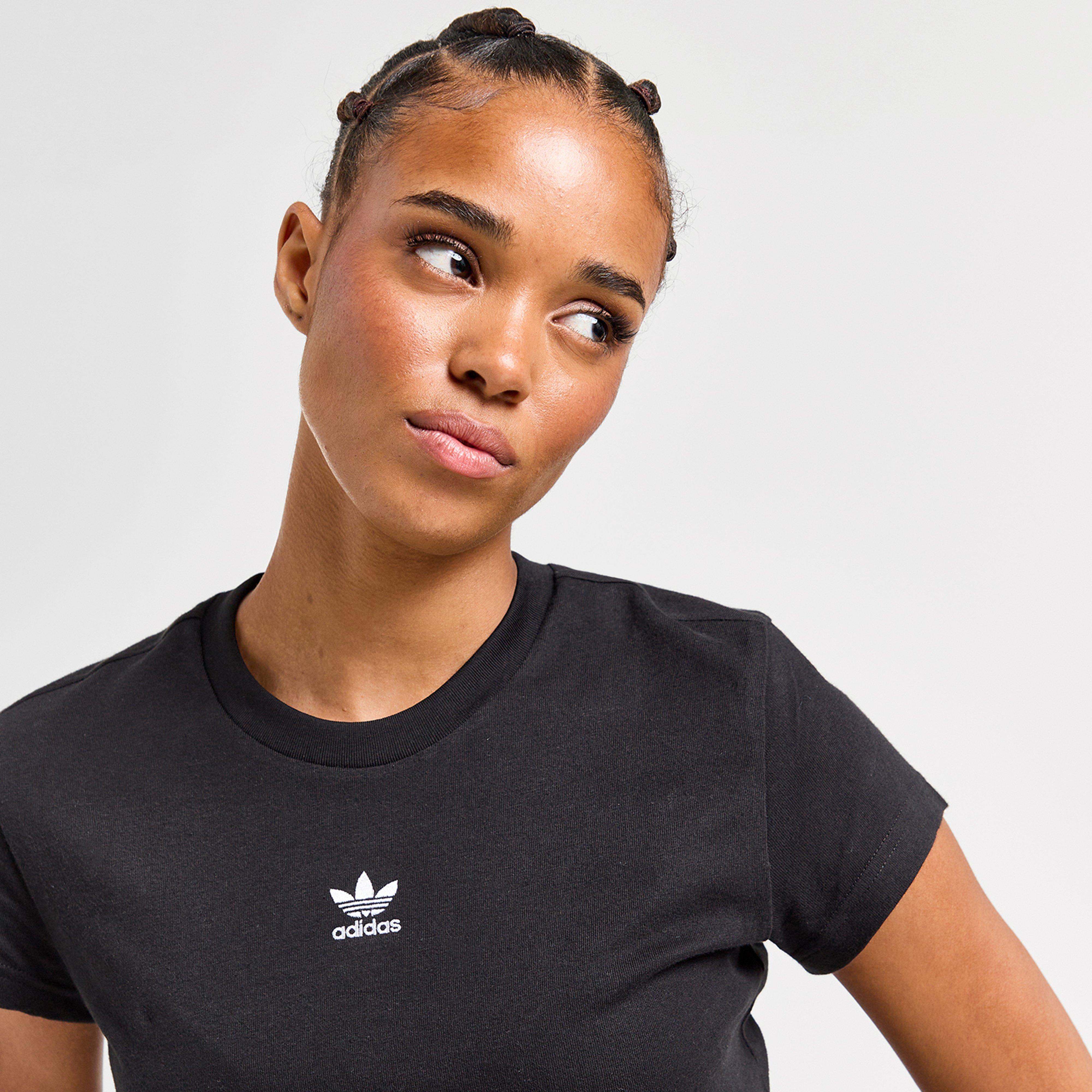 Dámske tričko ADIDAS TRIČKO TREF ESS SLIM T BLK/WH