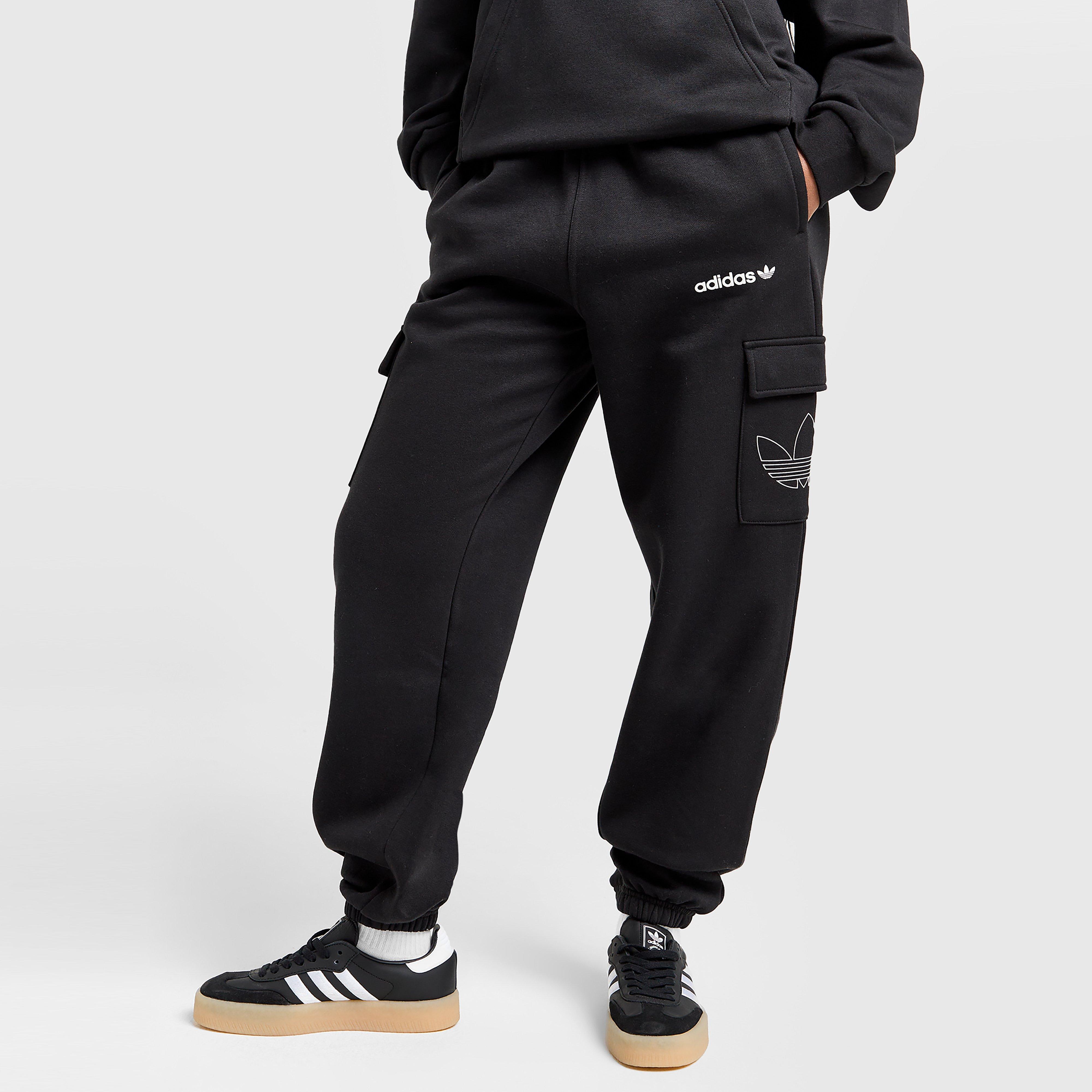 Жіночі штани ADIDAS ШТАНИ SHINE CARGO JOG BLK/WH