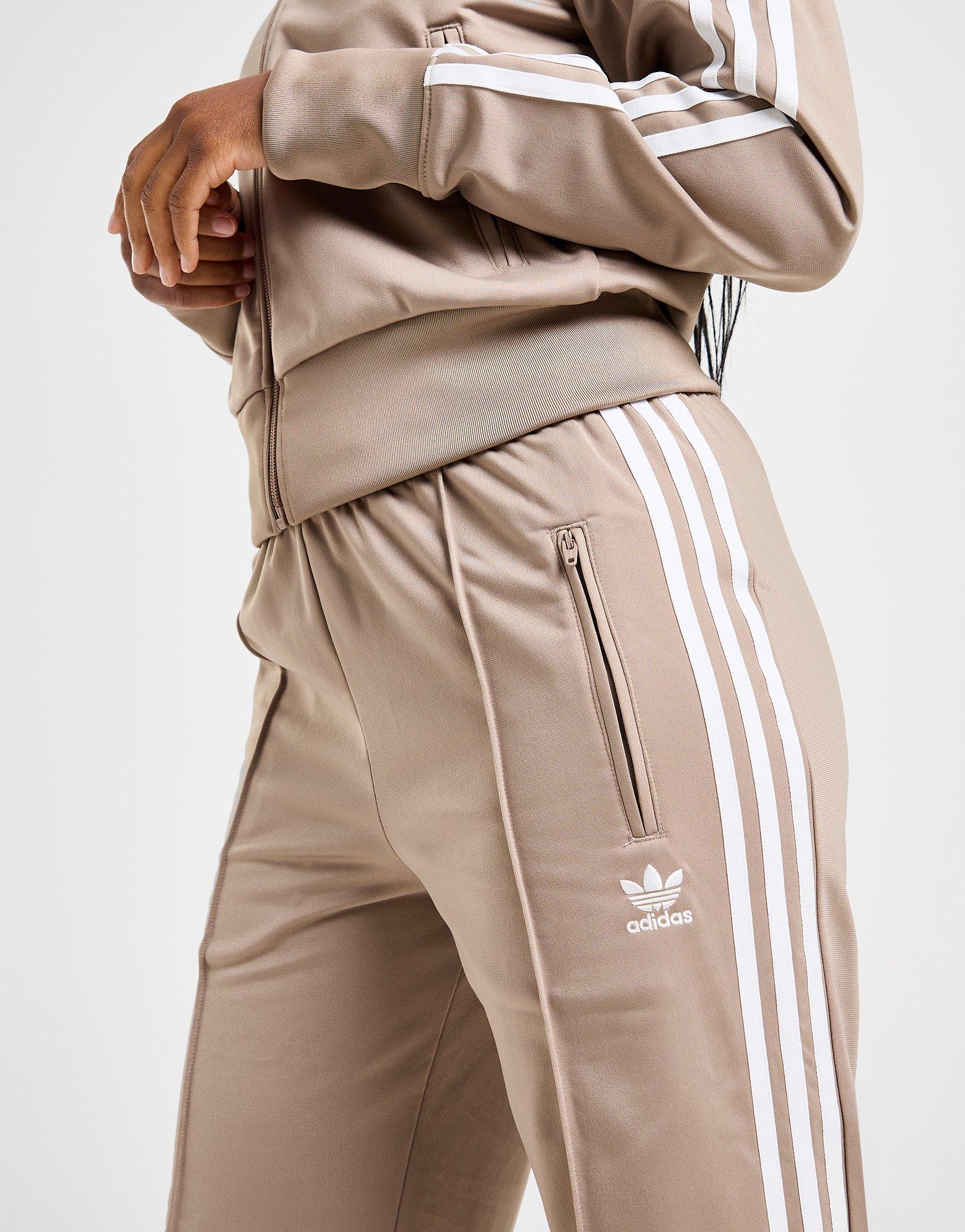 Ženske hlače ADIDAS HLAČE FIREBIRD PANT BRN/WHT JM4725 smeđa