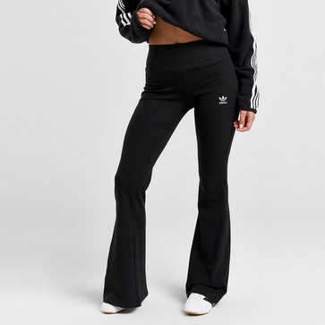 ADIDAS LEGGINGS ESS RIB FLARE BLK/WH