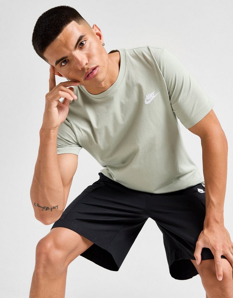 Vyriški marškiniai NIKE MARŠKINĖLIAI SPORTSWEAR CLUB AR4997-371 Žalia