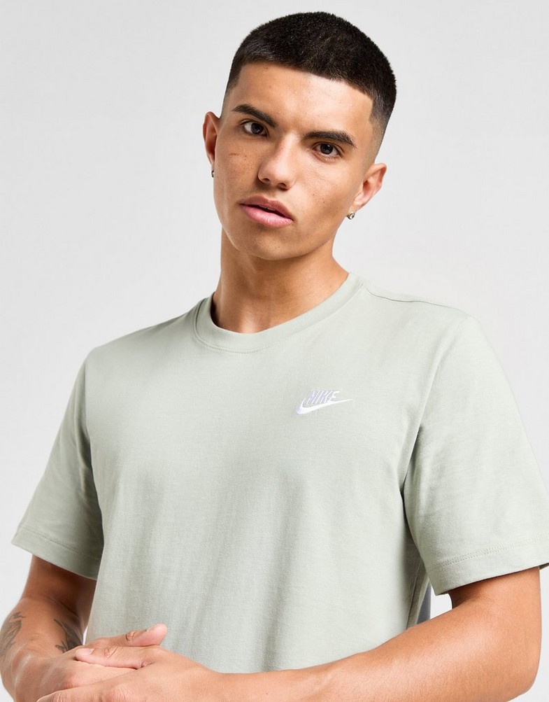 Vyriški marškiniai NIKE MARŠKINĖLIAI SPORTSWEAR CLUB AR4997-371 Žalia