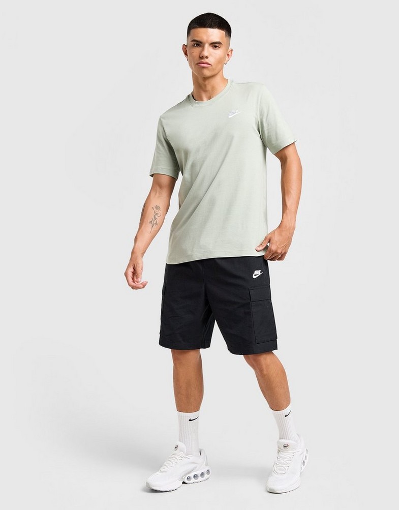 Vyriški marškiniai NIKE MARŠKINĖLIAI SPORTSWEAR CLUB AR4997-371 Žalia