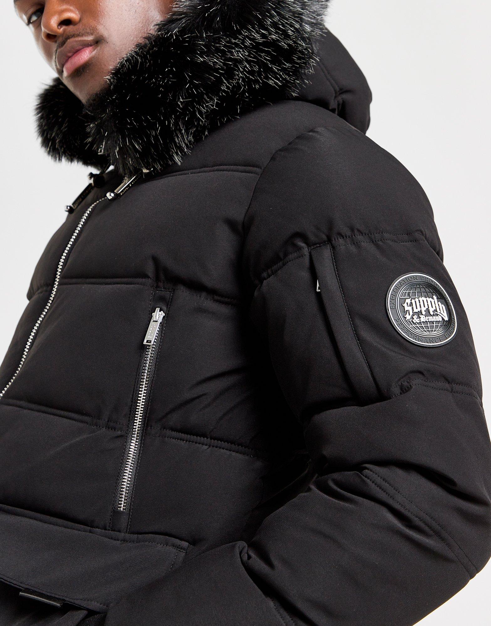 Férfi kabát SUPPLY & DEMAND KABÁT MORETAY SHT PKR SUPTM17157007 Fekete