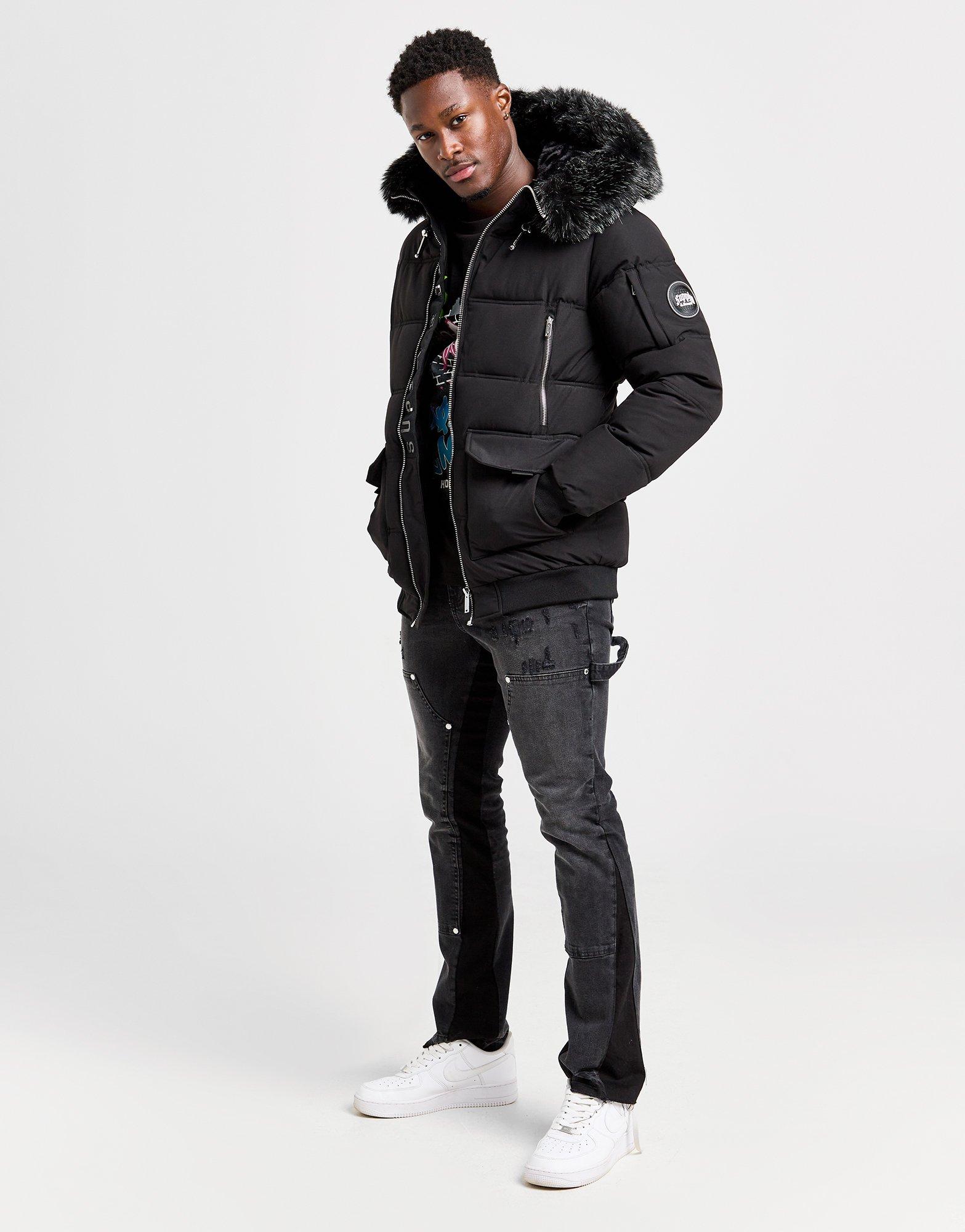 Férfi kabát SUPPLY & DEMAND KABÁT MORETAY SHT PKR SUPTM17157007 Fekete