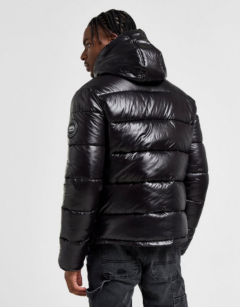 Férfi kabát SUPPLY & DEMAND KABÁT TRACTION JKT SUPTM17168007 Fekete