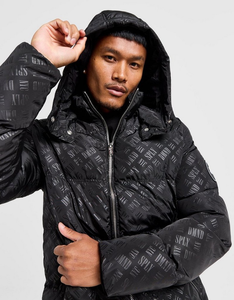 Férfi kabát SUPPLY & DEMAND KABÁT MANTLE JKT SUPTM17161007 Fekete