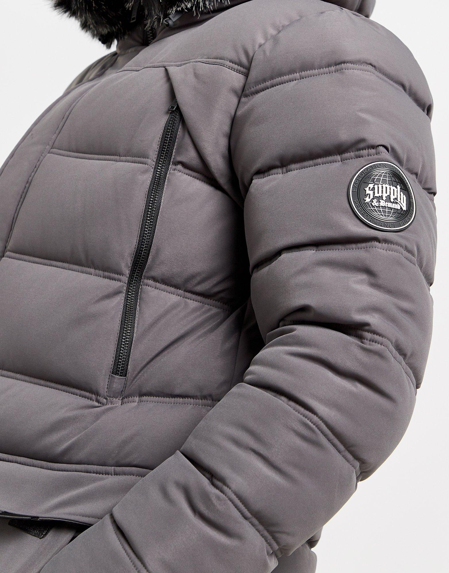 Kurtka męska SUPPLY & DEMAND KURTKA MORETAY LNG PKR SUPTM17243064 Szary