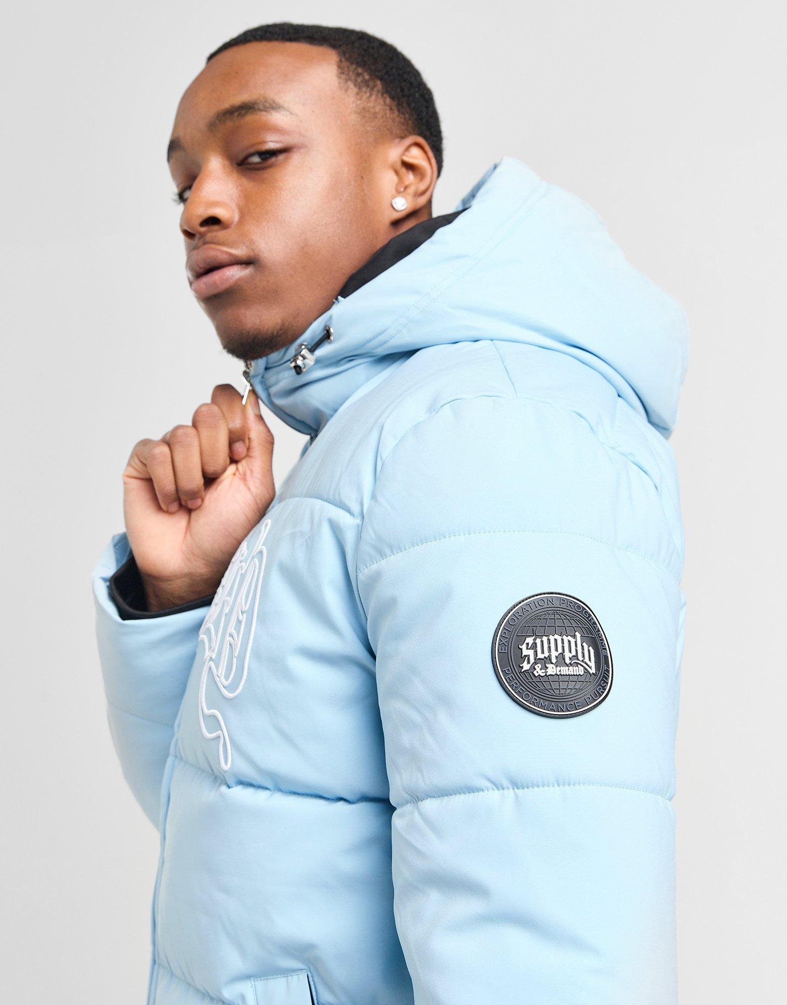 Pánska bunda SUPPLY & DEMAND BUNDA RAFF JKT SUPTM17218430 Modrá