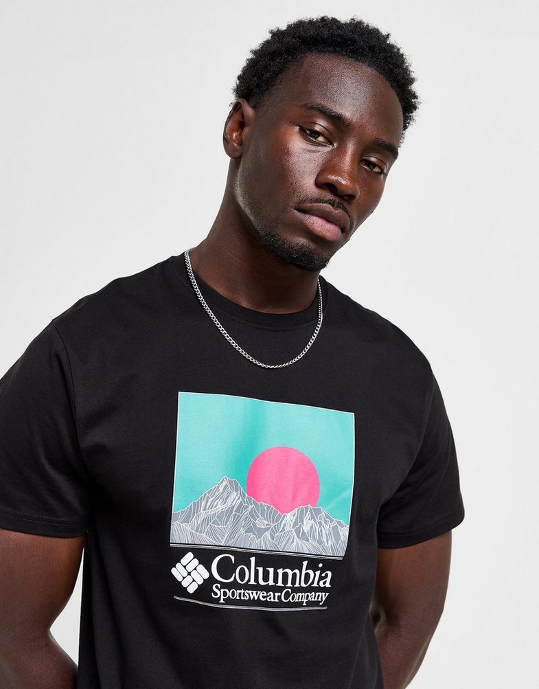 Чоловічі футболки COLUMBIA ФУТБОЛКА HENLOW TEE 1 BLK CMATM10161007 Чорний