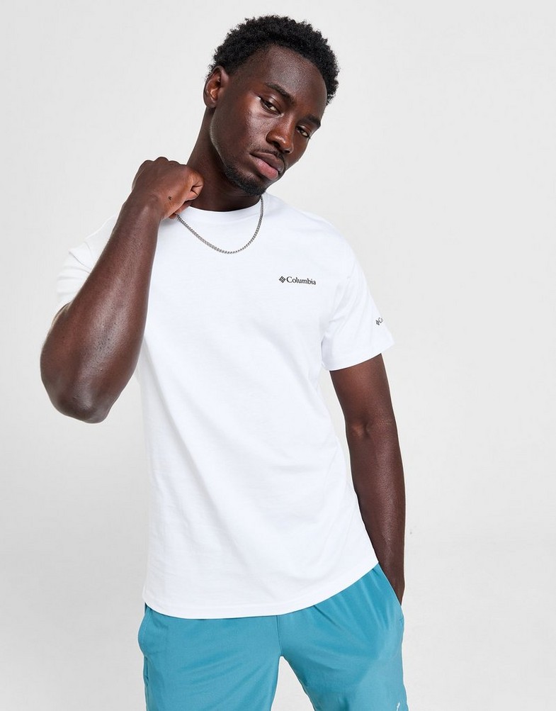 Tricou pentru bărbați COLUMBIA TRICOU FELSPAR TEE WHT CMATM10133010 Alb