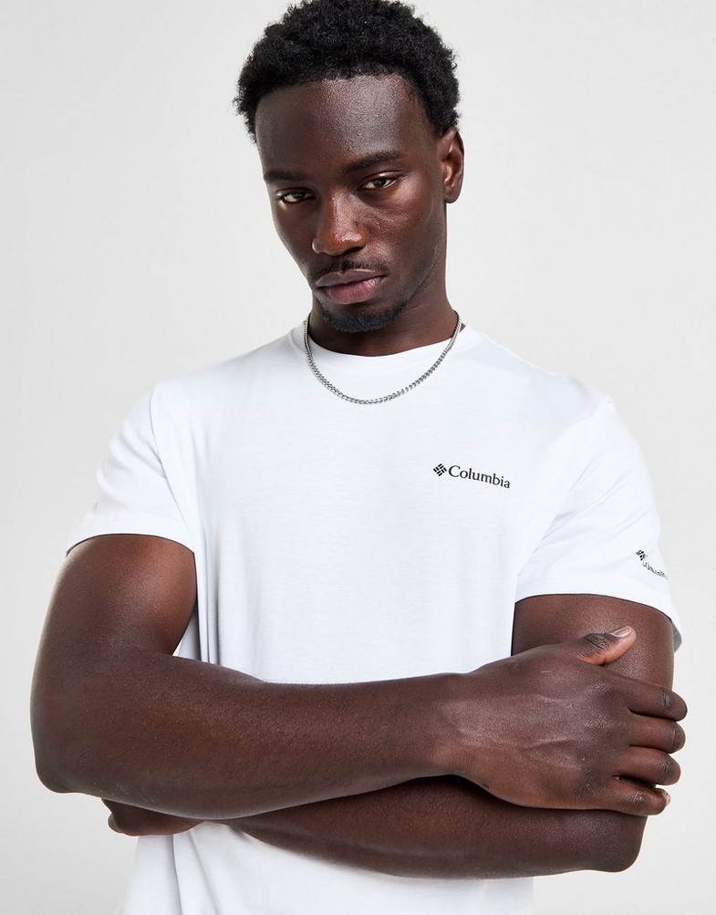 Tricou pentru bărbați COLUMBIA TRICOU FELSPAR TEE WHT CMATM10133010 Alb