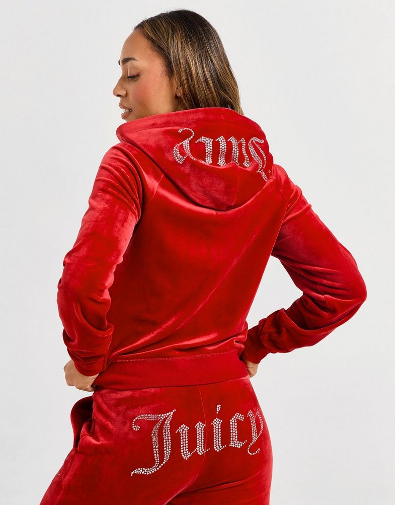 Bluza damska JUICY COUTURE BLUZA ROZPINANA Z KAPTUREM DMNT LOGO