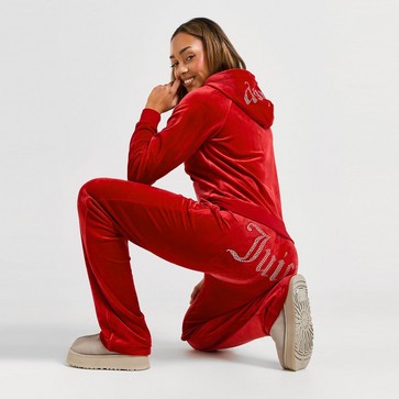 Pantaloni pentru femei JUICY COUTURE PANTALONI  DMNT LOGO VLR PANT C'RED