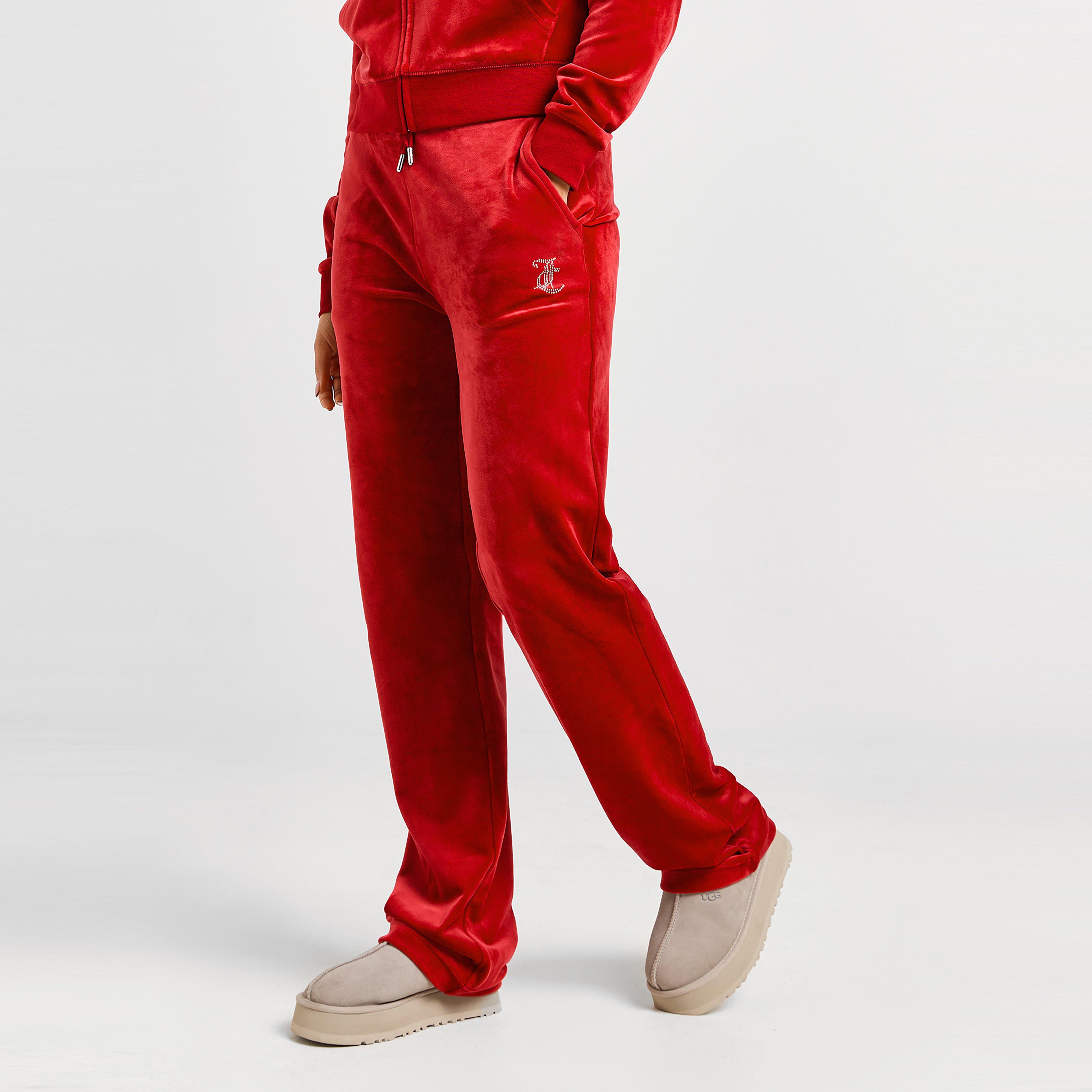 JUICY COUTURE SPODNIE DMNT LOGO VLR PANT C'RED