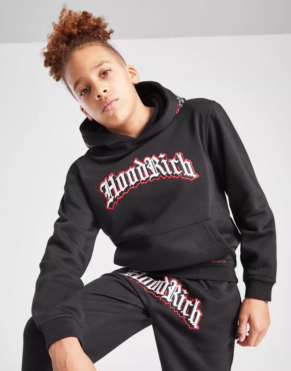 HOODRICH КОФТА З КАПЮШОНОМ GOTHIC OH BLK/RD, фото 1 з 8