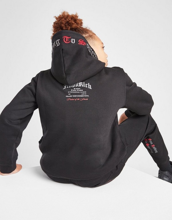 Hoodrich Bluza Z Kapturem Gothic Oh Blk/rd - obrazek 2