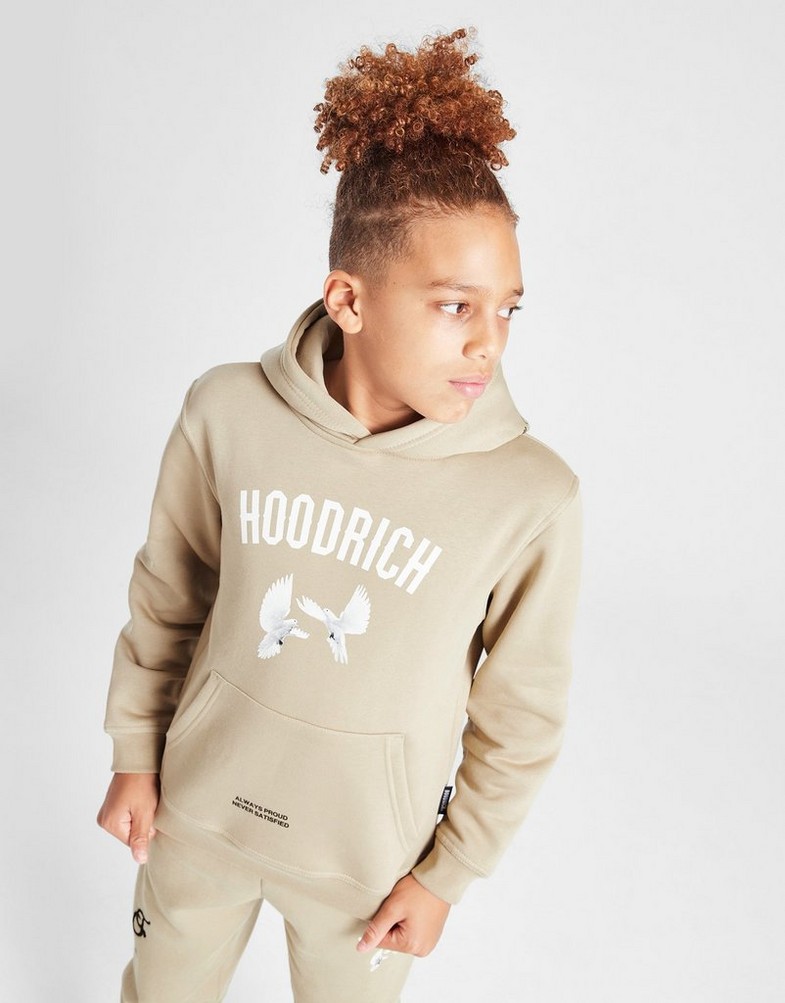 HOODRICH BLUZA Z KAPTUREM FLIGHT OH STONE/WHT HJ-0324-0286 Brązowy