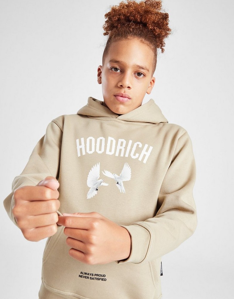 HOODRICH BLUZA Z KAPTUREM FLIGHT OH STONE/WHT HJ-0324-0286 Brązowy