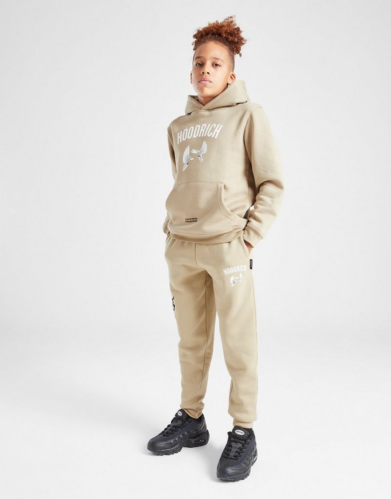 HOODRICH BLUZA Z KAPTUREM FLIGHT OH STONE/WHT HJ-0324-0286 Brązowy