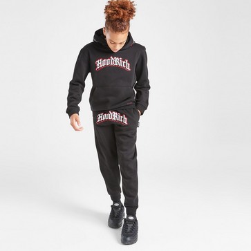 Pantaloni pentru copii HOODRICH PANTALONI  GOTHIC JOG BLK/RD