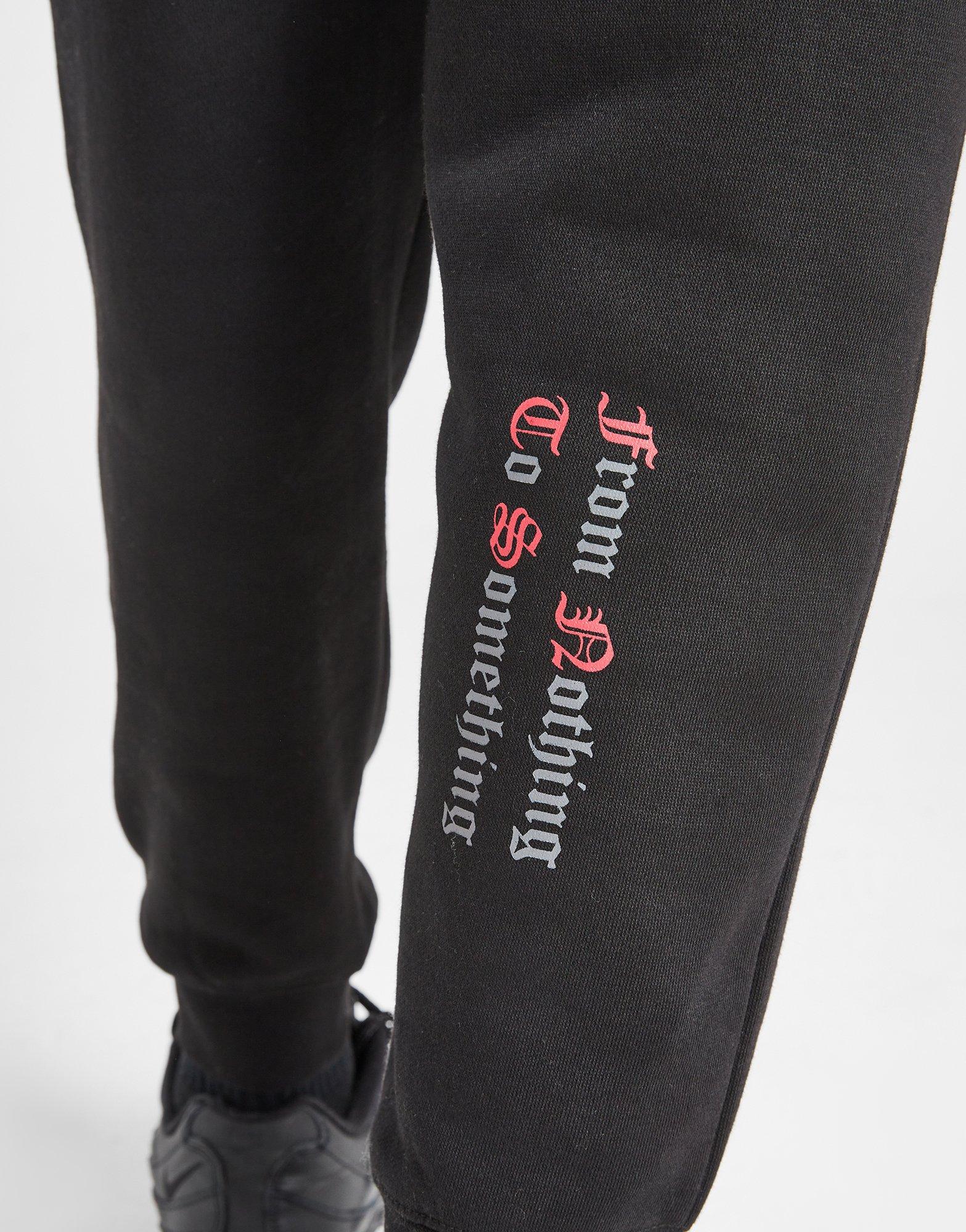 HOODRICH SPODNIE GOTHIC JOG BLK/RD HJ-0324-0262 Czarny